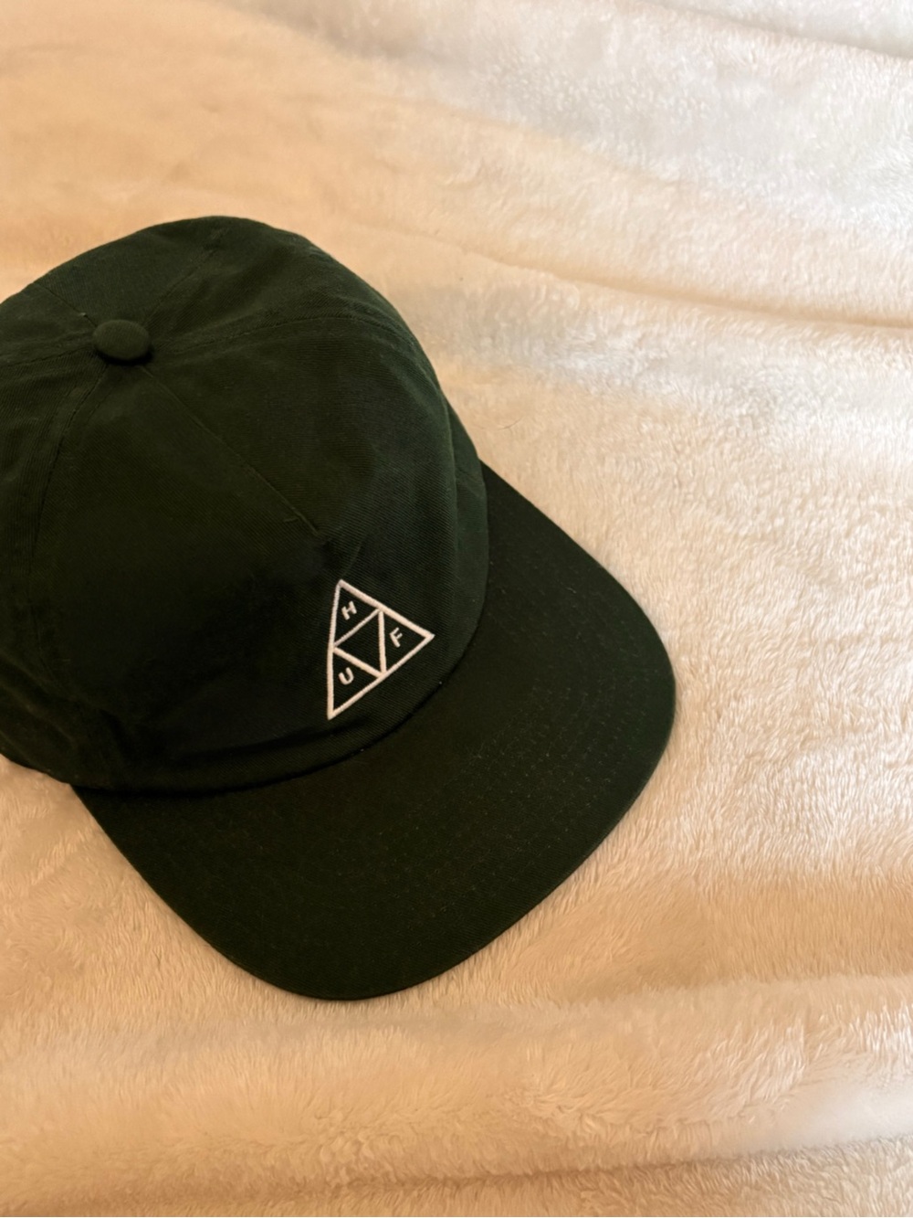 HUF Dark Green Triangle Logo 6-Panel Cap